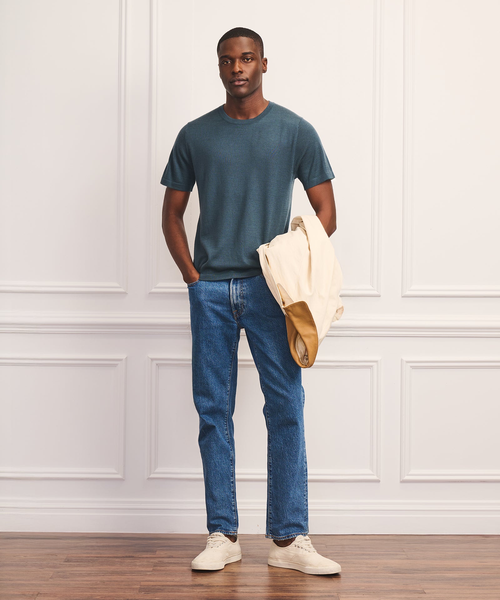 トップス meravel Lightweight Cashmere Knit Tee Super Fine Cashmere T-Shirt – NAADAM