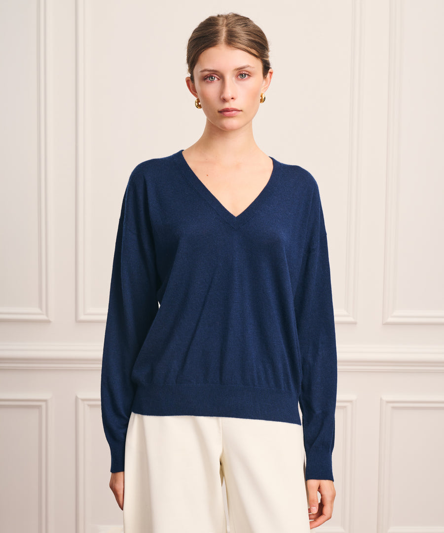 Super Fine Cashmere V-Neck