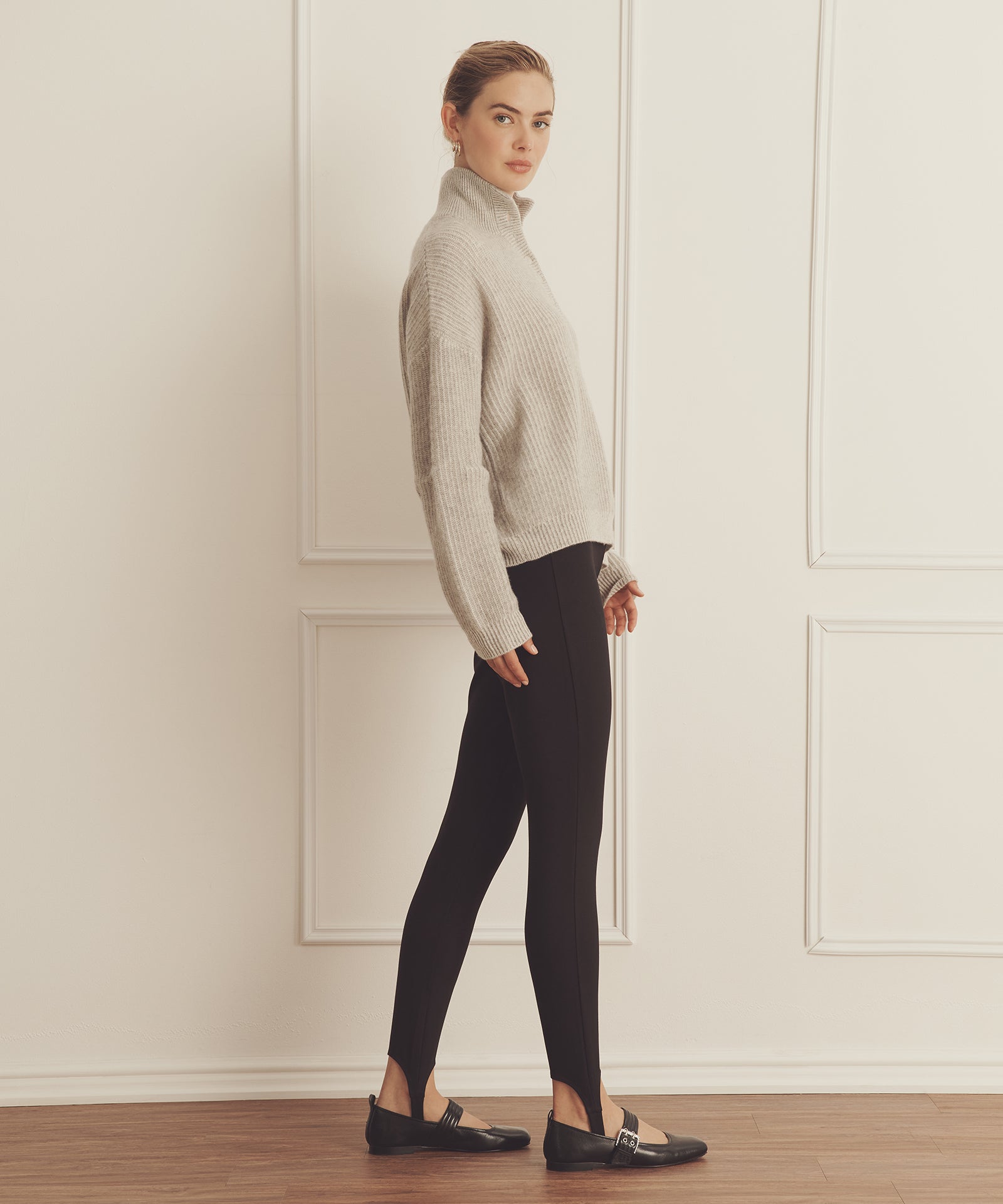 Super Luxe Cashmere Color Plaited High Neck Henley – NAADAM