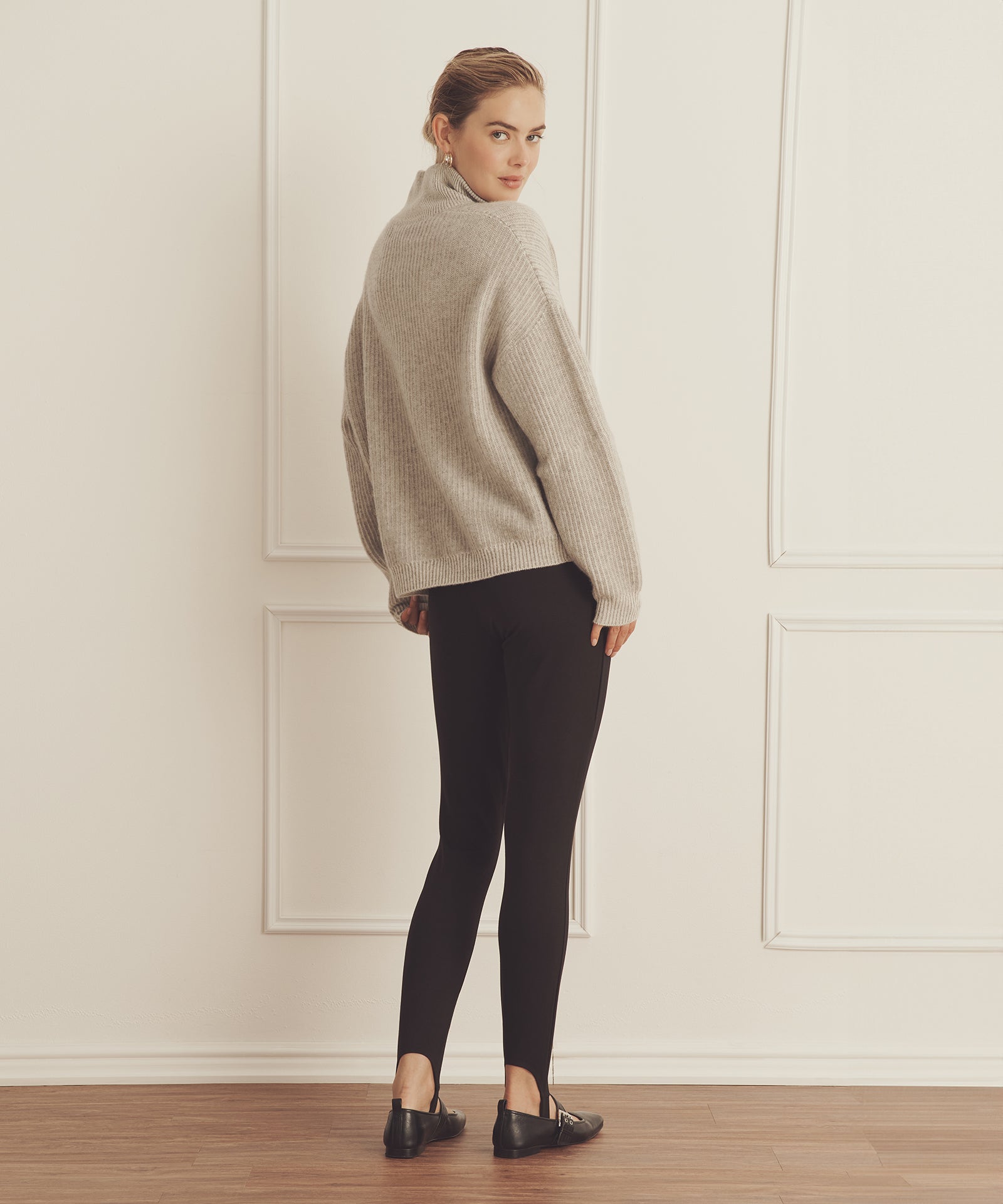 Super Luxe Cashmere Color Plaited High Neck Henley – NAADAM