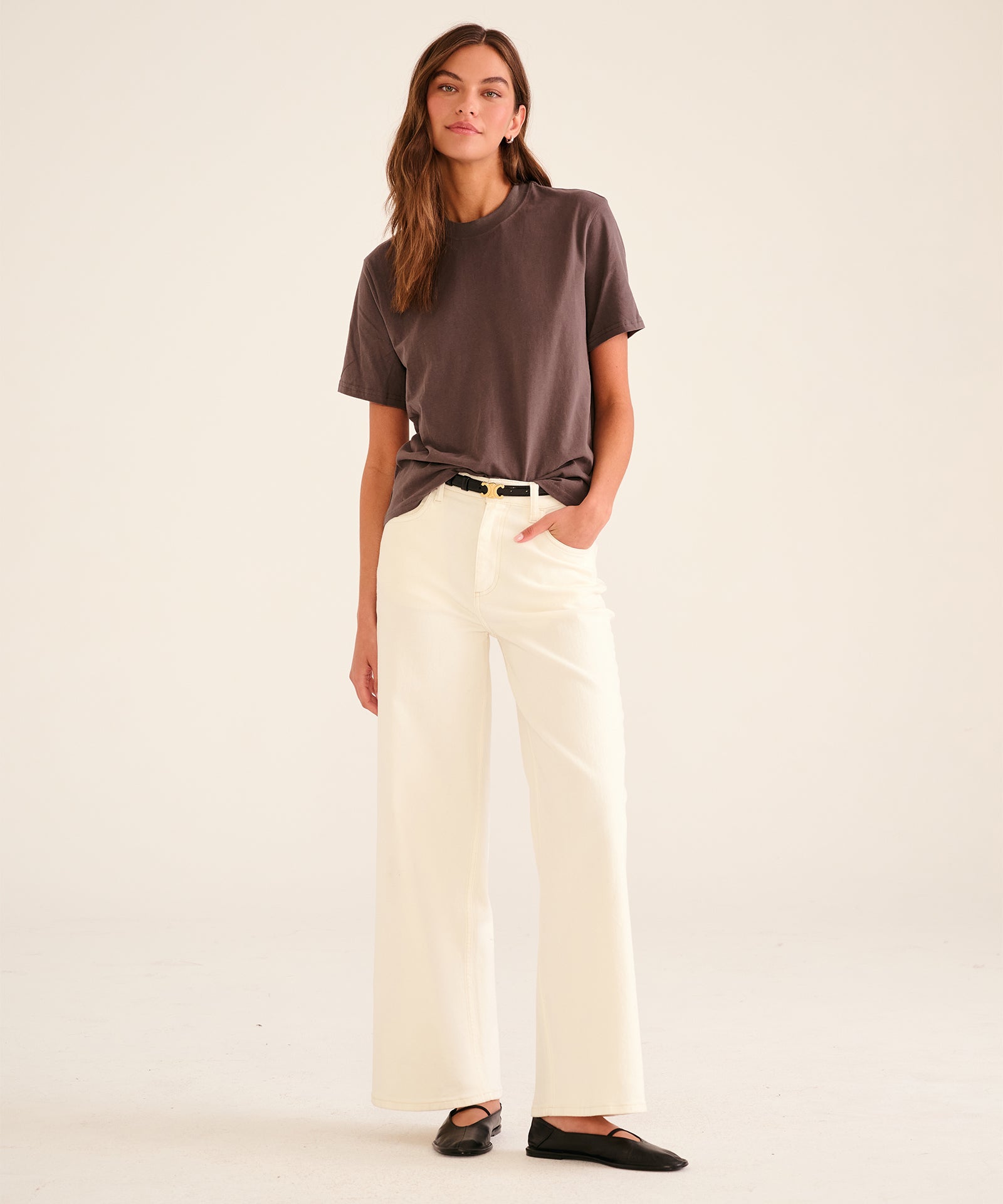 Soft Denim Wide Leg Pant – NAADAM