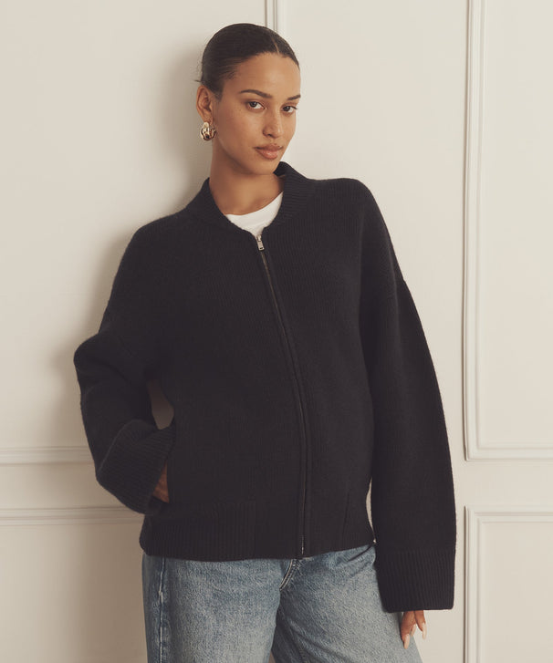 Ultra Luxe Cashmere Bomber