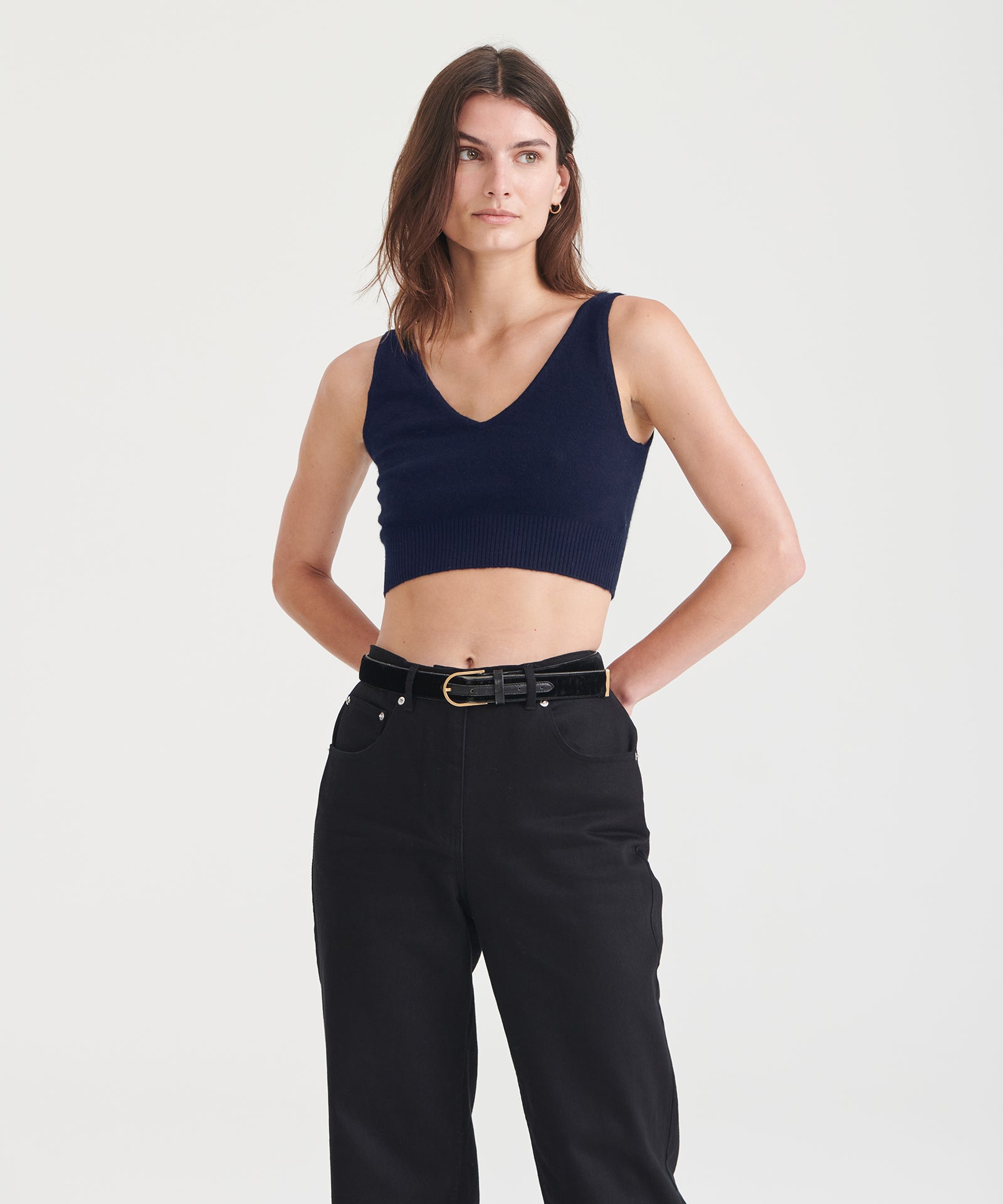 Signature Cashmere Longline Bra Tops – NAADAM
