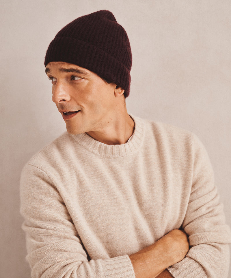 Signature Cashmere Ribbed Beanie – NAADAM display picture 2