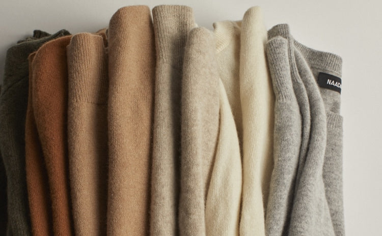 Still life of cashmere sweaters Still life of cashmere sweaters