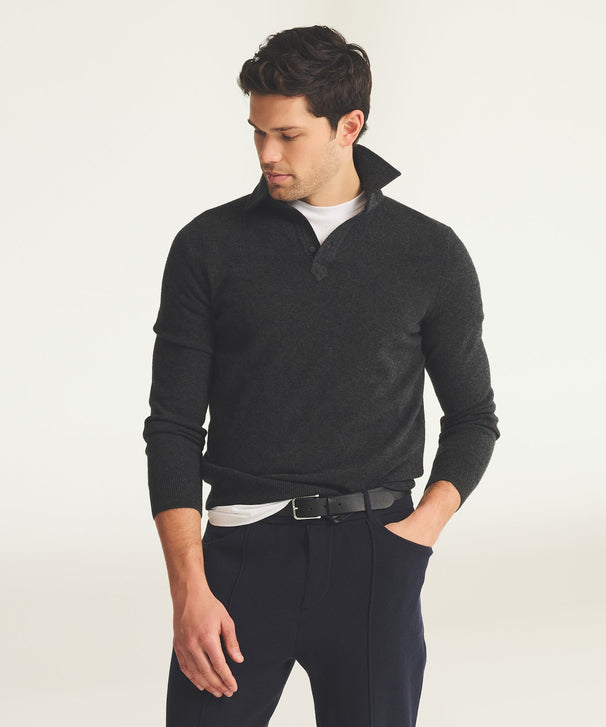 Signature Cashmere Long Sleeve Polo