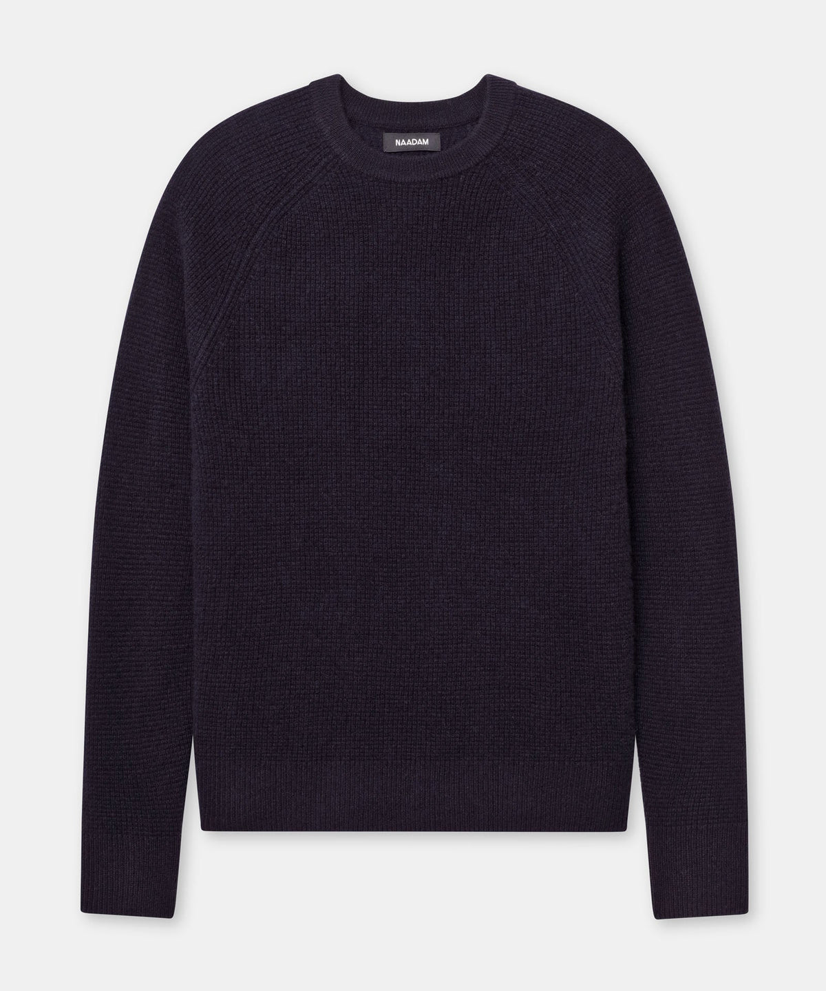 Cashmere Waffle Crewneck Sweater – NAADAM