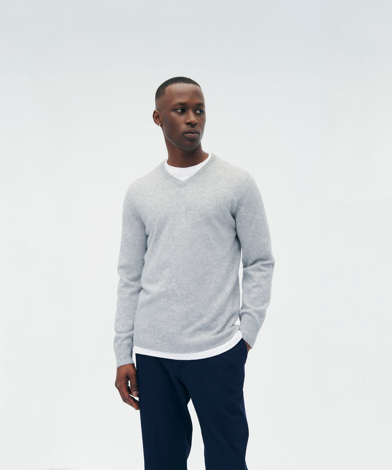 V neck mens cashmere sweater hot sale