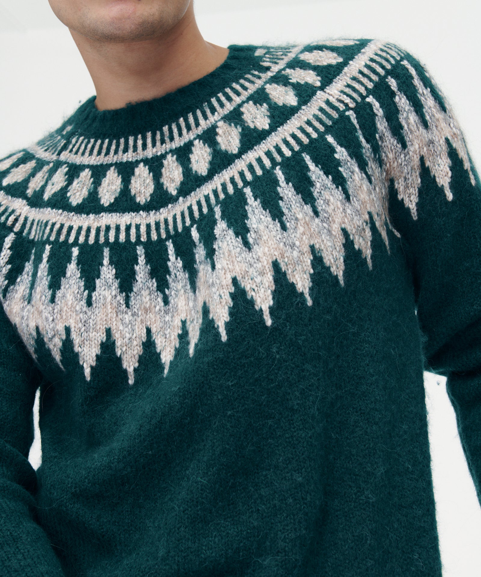 Luxe Merino Fair Isle Crewneck Sweater – NAADAM