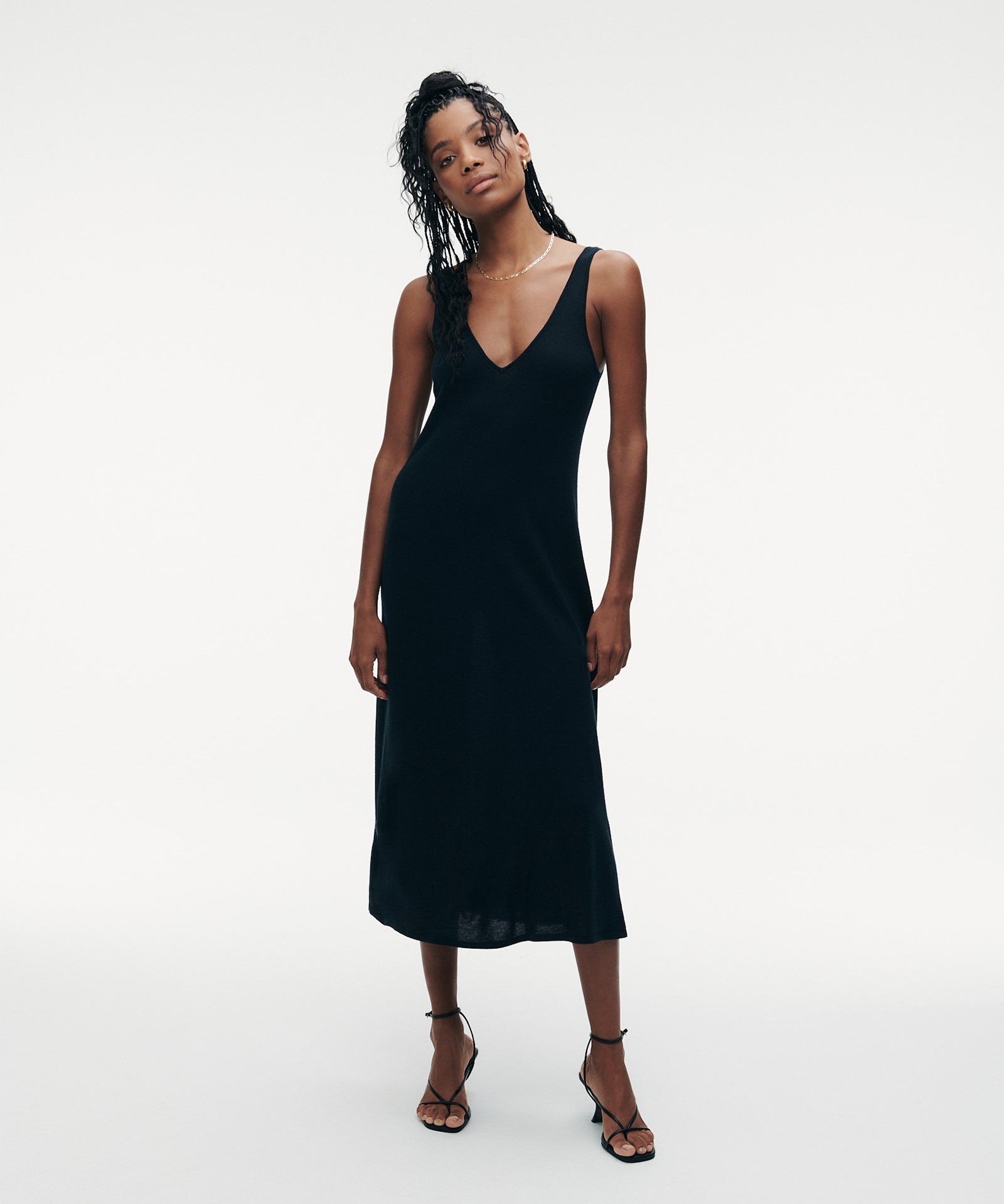 NAADAM Super Fine Cashmere Tank Dress in Black - S