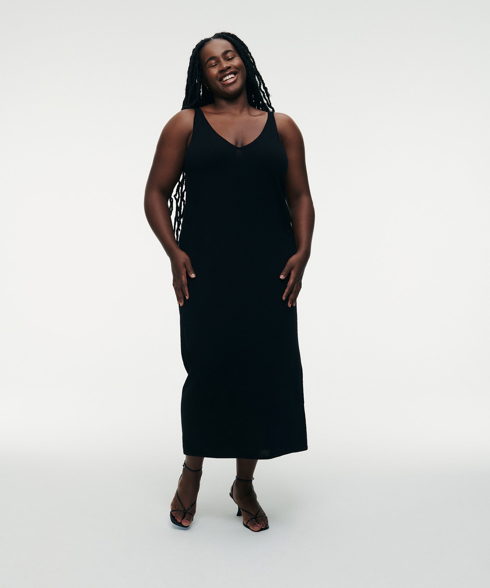 NAADAM Super Fine Cashmere Tank Dress in Black - S