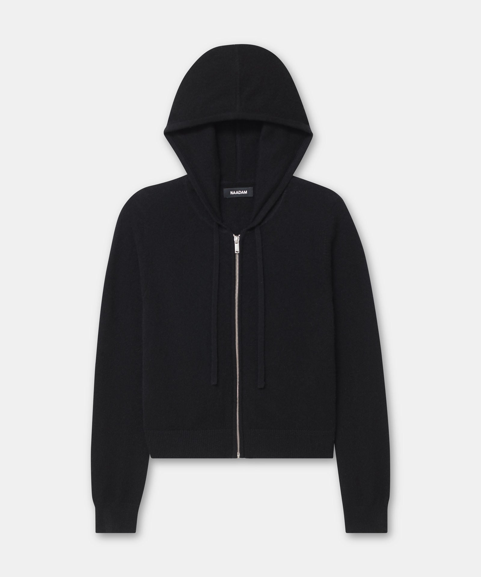 Signature Cashmere Cropped Zip Up Hoodie – NAADAM