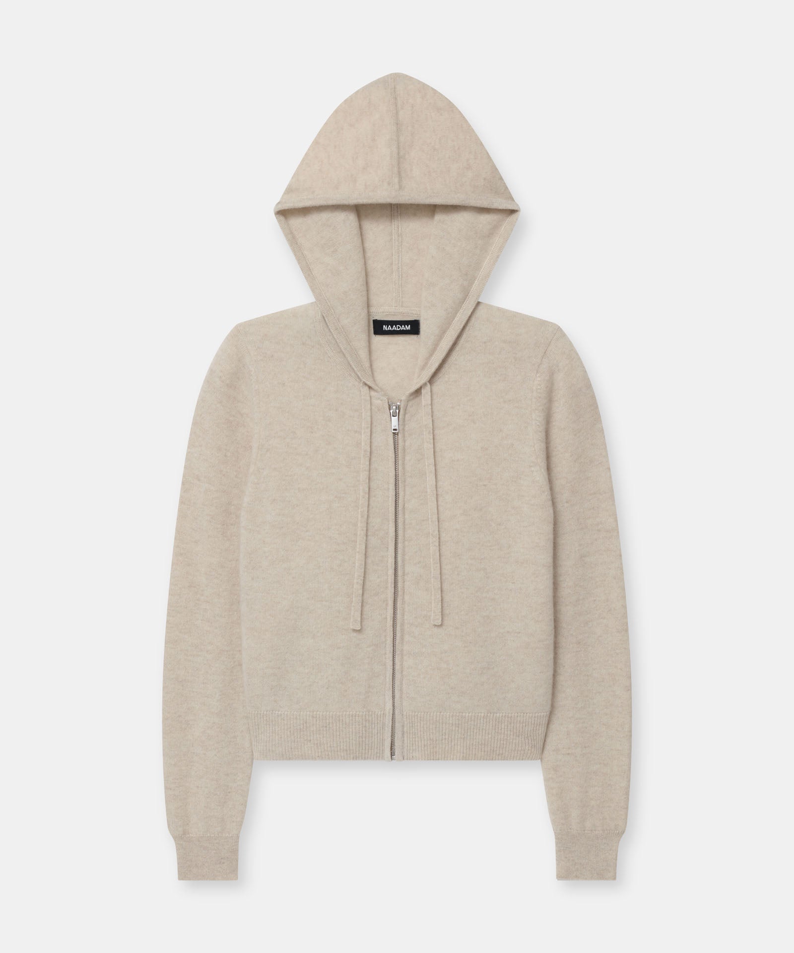 Signature Cashmere Cropped Zip Up Hoodie – NAADAM