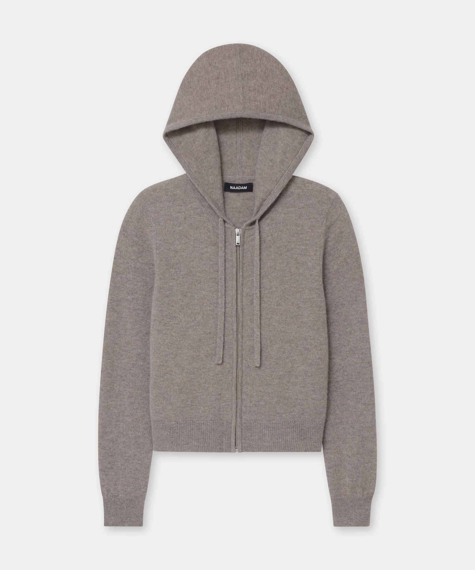 Signature Cashmere Cropped Zip Up Hoodie – NAADAM
