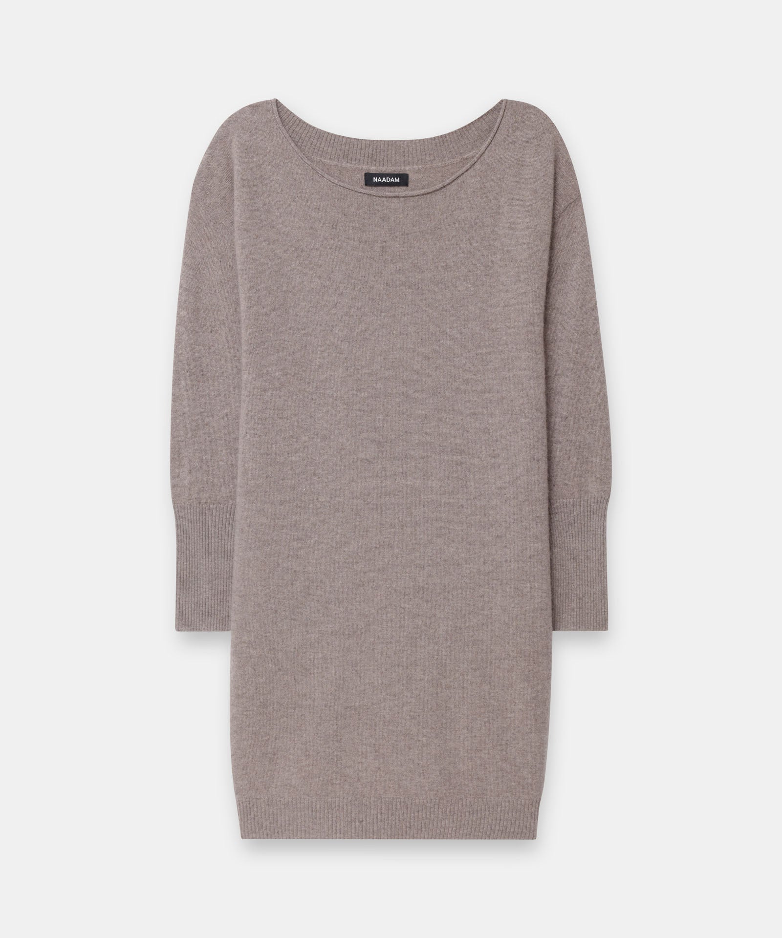 cashmere mini sweater dress Cashmere Boatneck Mini Sweater Dress – NAADAM