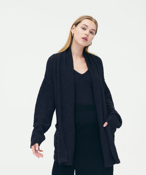 Luxe Boucle Knit Cardigan – NAADAM