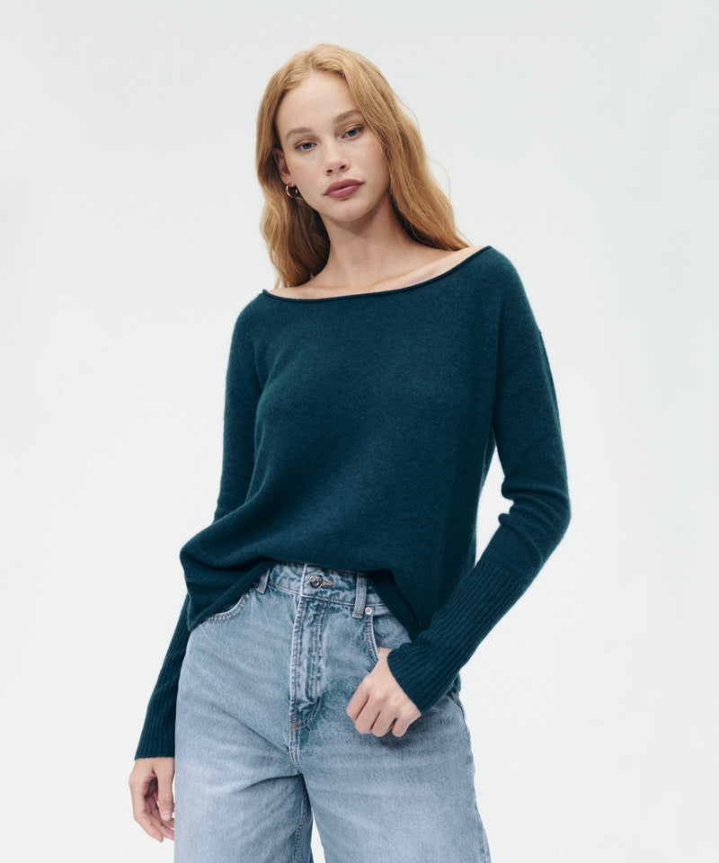 最も完璧な Lightweight Cashmere Boatneck Sweater – NAADAM トップス