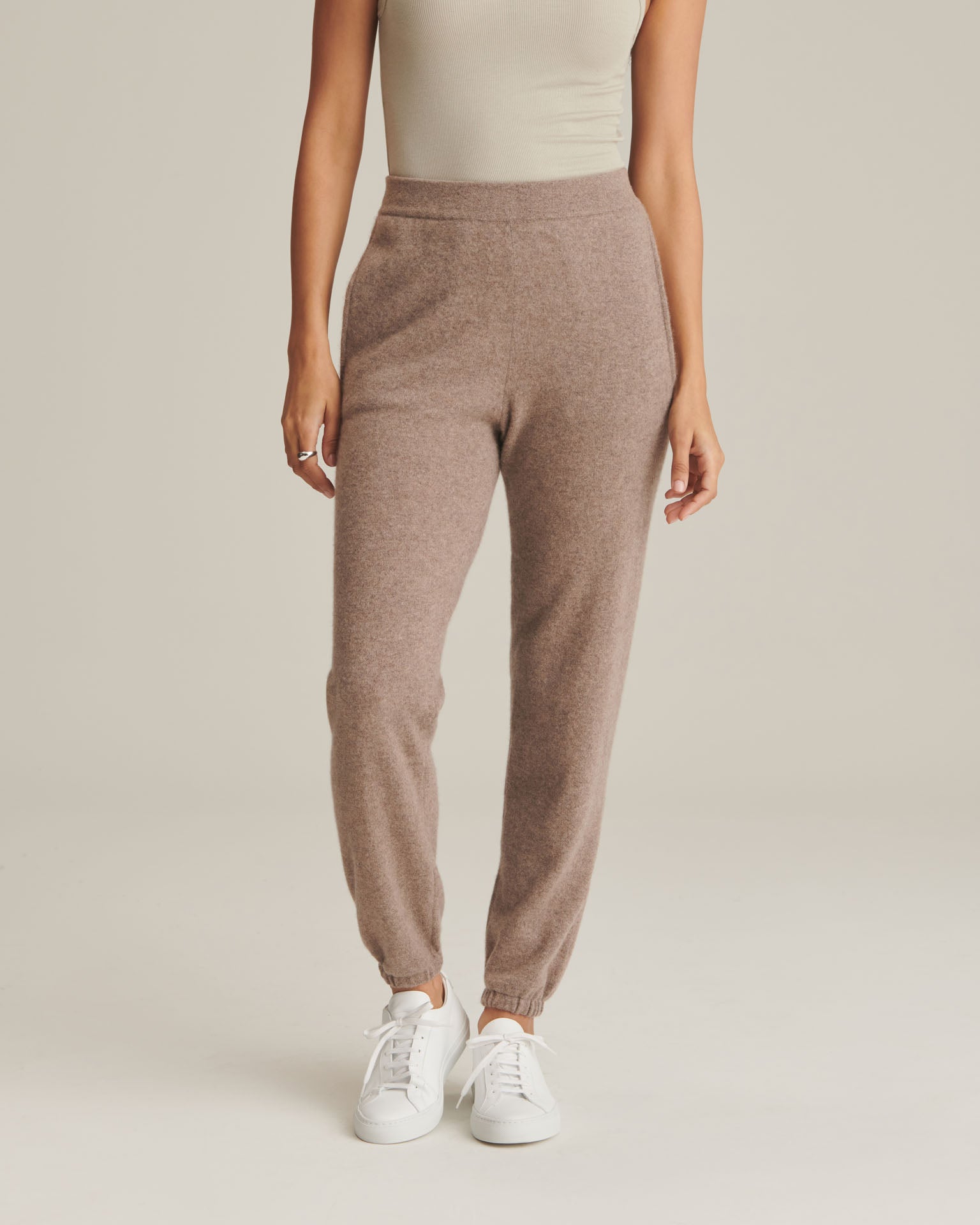 Comfy Joggers for Women - Deep Taupe